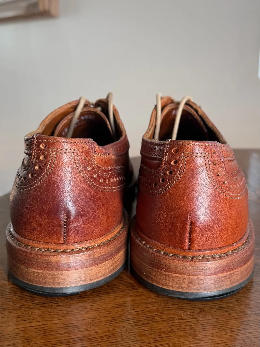 Allen Edmonds McTavish 4035 Brown Leather Wingtip Oxford Men’s 12 D Made in USA